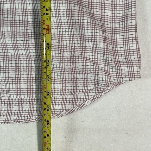 Stenstroms Men’s 16.5 42 (L) Fitted Body Red Check Twofold Super Cotton Shirt - Picture 4 of 5